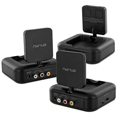 Nyrius NY-GS10 5.8GHz 4 Channel Wireless Audio/Video Transmitter System with Additional NY-GS10RX Receiver (2 Receivers Total)