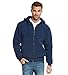 9 Crowns Men's Full Zip Heavy Weight Sherpa Lined Hoodie Sweatshirt