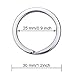 Sunmns 1.2 Inch Flat Key Chain Ring Colorful Metal Split Keychain Rings for Car Home Keys Organization, Arts Crafts, 36 Pieces