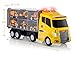 Advanced Play Construction Set car Carrier Truck Toys for Boys and Girls Includes 12 Slots and 6 Mini Construction Trucks for Kids and Toddlers Ages 3+