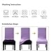SoulFeel 6 x Soft Spandex Fit Stretch Short Dining Room Chair Covers with Printed Pattern, Banquet Chair Seat Protector Slipcover for Home Party Hotel Wedding Ceremony (Style 24)