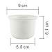 T4U 3.5 Inch Plastic Round succulent Plant Pot/Cactus Plant Pot Flower Pot/Container/Planter Package 1 Pack of 10