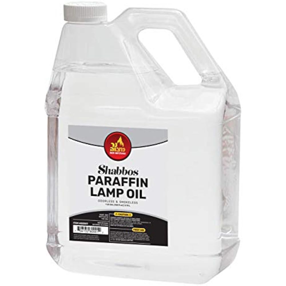 1 Gallon Paraffin Lamp Oil Clear Smokeless, Odorless, Clean Burning