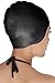 OTOO Adult Long Hair Swim Cap,Waterproof,Durable Silicone Swimming Caps for Curly Hair Unisex Children Woman and Men (Black1)
