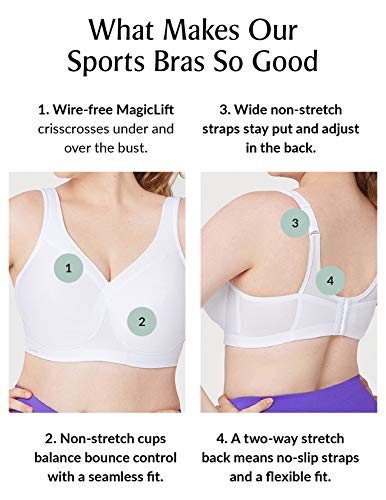 Glamorise dames bh Nahtloser MagicLift-Sport-BH - Image 6