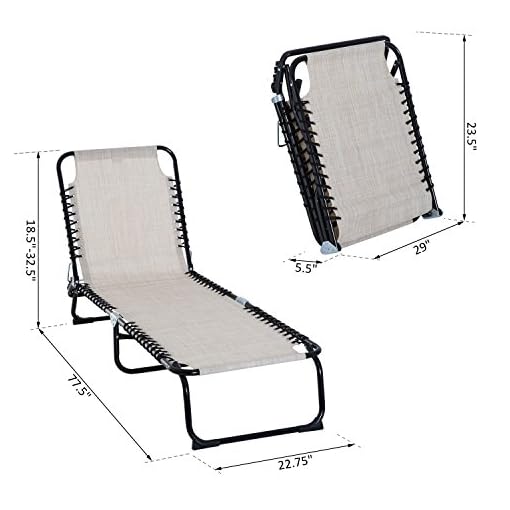 folding beach chaise lounge