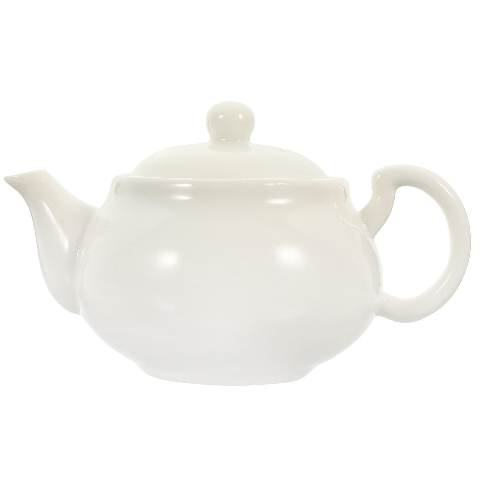 RORPOIR White Ceramic Kungfu Traditional Household Teapot for Chinese Tea Elegant Teaware for Tearoom and Tea Parties for Loose Leaf Tea Enthusiasts