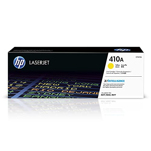 HP 410A (CF412A) Gelb Original Toner für HP Color Laserjet Pro M452, HP Color Laserjet Pro M477 ,Standard