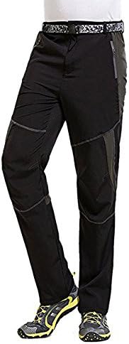 Womens Quick Dry Pants Waterproof Hiking Cargo Joggers Outdoor Long Pant XXL Gray
