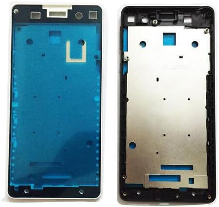Front Bezel Housing LCD Frame for Sony Xperia E5 F3311 F3313 Front Bezel with Side Button Key (White)