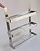 Stainless Steel Space Saving Wall Mountable Sturdy Construction 3-Tier Spice Rack Pantry Organizer