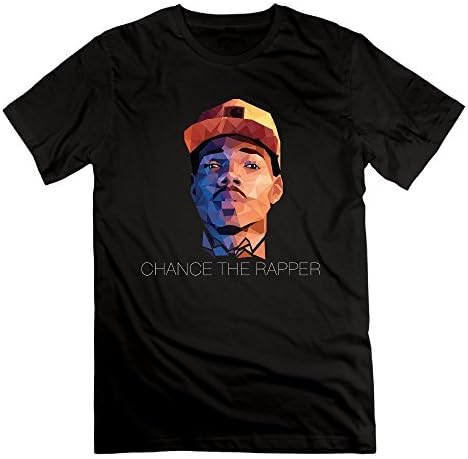 VARY Men's Chance The Rapper Hiphopheads Coloring Book T-shirt Short Tee Black