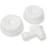 Aguaprep: 2 Lids and 1 Spigot for API Kirk Samson Stackers (ONLY) Accessory Kit for 5 and 6 Gallon - 3/4" NPT Spigot and 70mm gasketed caps