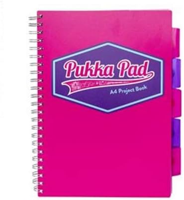 Pads 8609-VIS A4 Vision Project Book - Pink (Pack of 3)