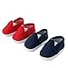 2 Pack of Canvas Slip-On Shoes: Red and Navy | Fits 14