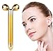 Beauty Bar 24K Golden Pulse Facial Massager,Electric Depuffer 3D Roller Skin Care Massage Firming Tool for Sensitive Skin Anti-Wrinkles and Lifting