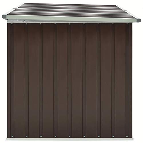 Tidyard Gartenbox Auflagenbox Kissenbox Aufbewahrungsbox Truhe Box Gartenmöbel Gartenkasten Gartentruhe Werkzeugkasten Braun 171 x 99 x 93 cm – Bild 6