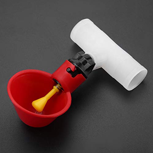 HERCHR 8 Stücke Automatische Geflügel Trinker, Geflügel Trinkbecher, Geflügeltränken Mit Automatischer Füllung Für Vogel Wachtel Taube Huhn Henne(Tube Diameter 25mm) – Bild 8
