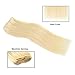 Real Clip in Hair Extensions Blonde 8 Pieces - Premium Women Straight Double Weft Thick Remy Hair Extensions Clip in on Human Hair for Short Hair (18