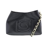 Bebe Womens Lara Faux Leather Embossed Crossbody Handbag
