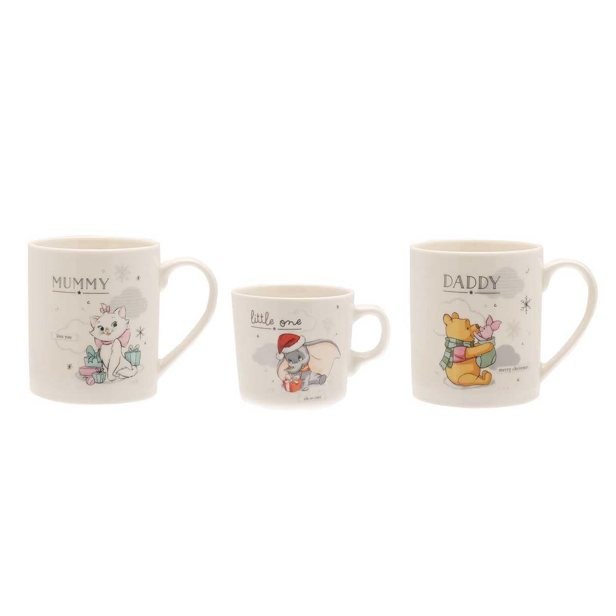 Disney Magical Beginnings Mum, Dad & Baby Set of 3 Mug Set