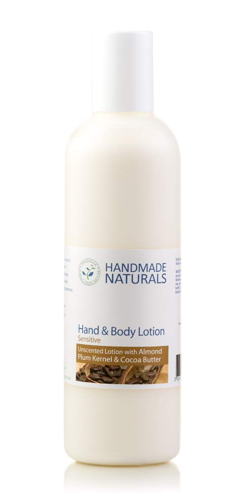 Handmade Naturals Unscented Hand and Body Lotion with Almond, Plum Kernel & Virgin Cocoa Butter