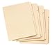 Oxford Blank Write-On Binder Dividers, 5-Tab, 1/5 Cut, 3-Hole Punched, Letter Size, Manila, 20 Sets Per Box (13V) - Cream