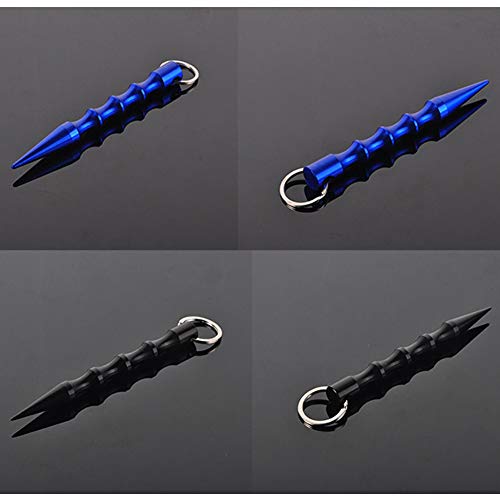 Bulex Self Defense Keychain - 2 Pack Aluminum Anti-Wolf Defense Key Ring Weapons for Women - Thumbnail 4