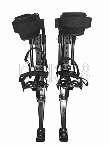 Skyrunner 2018 New Model Jumping Stilts POGO Stilts Kangaroo Shoes Bouncing Spring Stilts Men Women Fitness Exercise Black (Load Weight:90-100KG/198-220LBS)