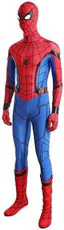 2018 Spider-Man Homecoming Cosplay Costume Spiderman Zentai Suit Halloween (S)