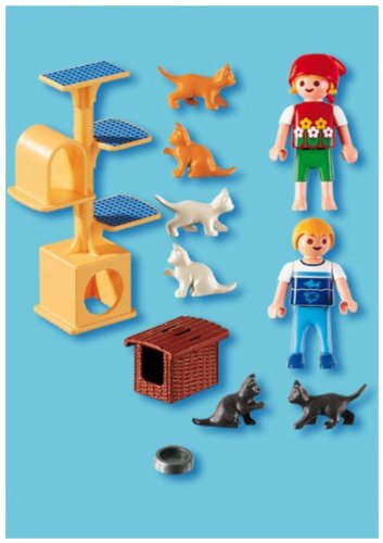 playmobil cats with kittens