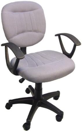 Bodymade Fabric Office/Student/Computer Chair w/Arms and Gas Lift (Gray)