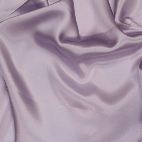 100% Pure Silk Charmeuse Fabric 45" Dressmaking Sewing Assorted Colors Solid Color BTY (Lavender)