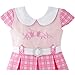 Sunny Fashion Girls Dress Pink Belted School Pleated Hem Size 4-14