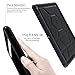 Poetic Rugged Protective Silicone Case Corner/Bumper Protection Grip Sound-Amplification Bottom Air Vents with Apple Pencil Holder for iPad Pro 12.9, Black