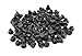 Luomorgo 100Pcs Black 5mm/0.2 inch Shelf Peg Hole Plugs for Kitchen Cabinet Furniture Hole
