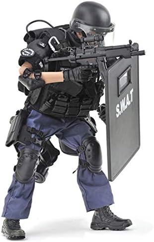 Lingxuinfo 12" 1/6 Special Forces Action Figure SWAT Team Bendable Soldier Figure Model Military Toys