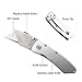 Box Cutter -Folding Utility Knife - Heavy Duty Box Cutter Utility Blade With 10 Replaceable Stainless Steel Blades For Quick Change and Lock Design, Belt Clips.