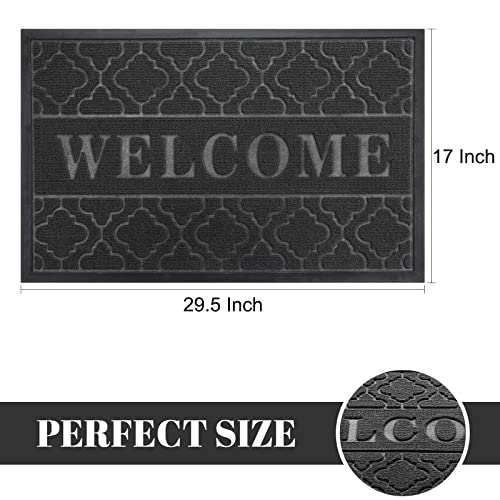 Yimobra Mats Outdoor, Heavy Duty Durable Front Door Mat for Home Entrance, Garage and