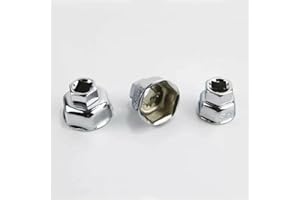 Tidevib Car Oil Filter Wrench Kit with 27mm/32mm/36mm Chrome Vanadium Steel Socket, and SATUM