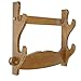 Eforlife Sword Holder Wall Mount Decent Solid Real Wood Samurai Sword Stand Bracket Hanger for Katana Wakizashi Tanto (2 Tier)
