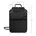 GHB Kick Mats Car Back Seat Protector with Storage Organizer and Touchable iPad Holder Waterproof Leather Effective Prevention of Mud Dirty Scratches