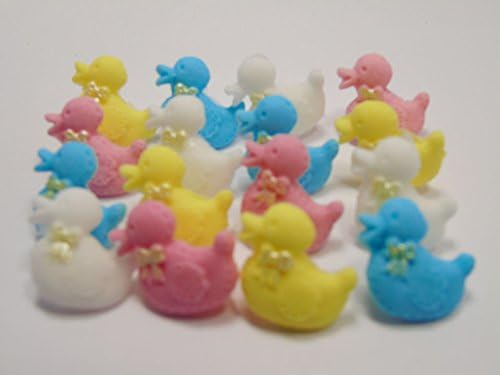 16 Edible Baby Ducks Cupcake Toppers (Mixed)