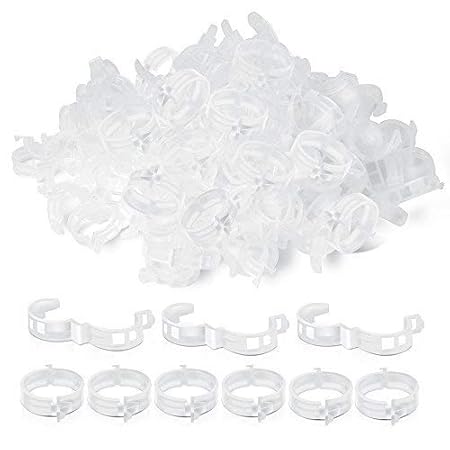 iDream Plant Support Garden Clips for Vine Vegetables, Tomato Trellis, Seedlings (Pack of 50)