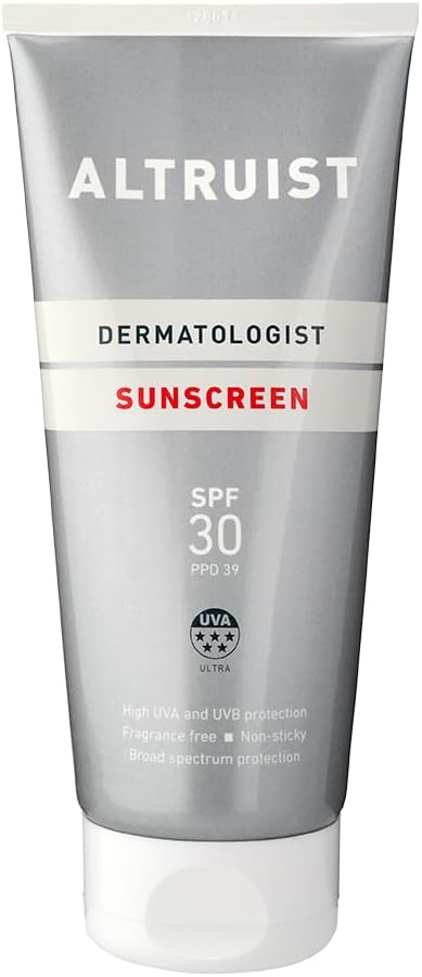 Altruist Dermatologist Sunscreen SPF 30 200ml Fragrance Free Non-Sticky