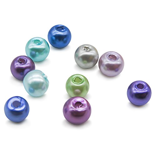 TOAOB 1000 Piece 4mm Tiny Satin Luster Glass Pearl Beads Multi Colors Wholesale Loose Beads for Jewelry Making - Thumbnail 3