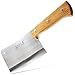 Meat Cleaver, Heavy Duty Knife with Solid Wood Handle (Stainless Steel, 8-In) primary