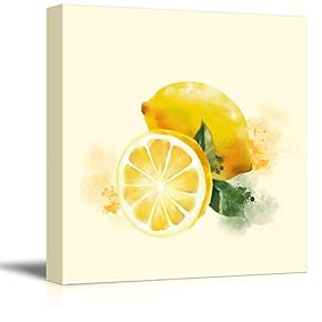 Canvas Wall Art Beautiful Fruits Orange Painting Artwork for Home Prints Framed - 12x12 inches