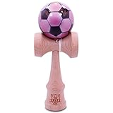 Pink & Black Soccer Kendama And Extra String