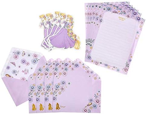 Amazon ディズニーストア 公式 ラプンツェル レターセット Romantic Dress グリーティングカード 文房具 オフィス用品